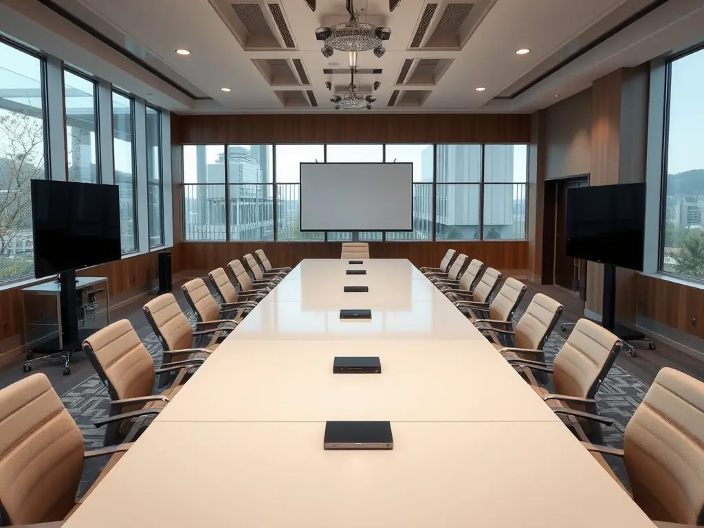 A photograph of a conference room with attendees listening to a speaker during a session at the Toolflow Conference, focusing on technology tools for business efficiency.